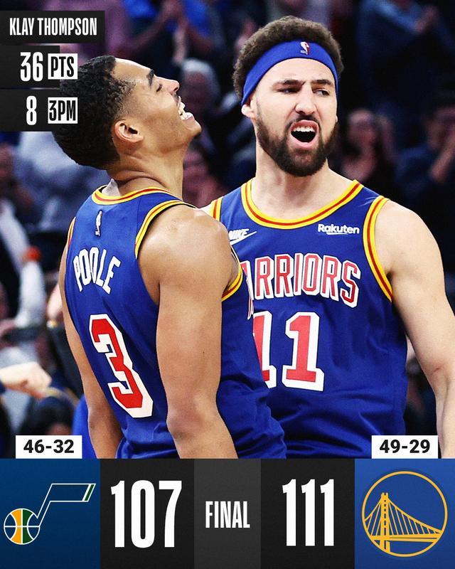  勇士险胜湖人锁定季后赛席位  